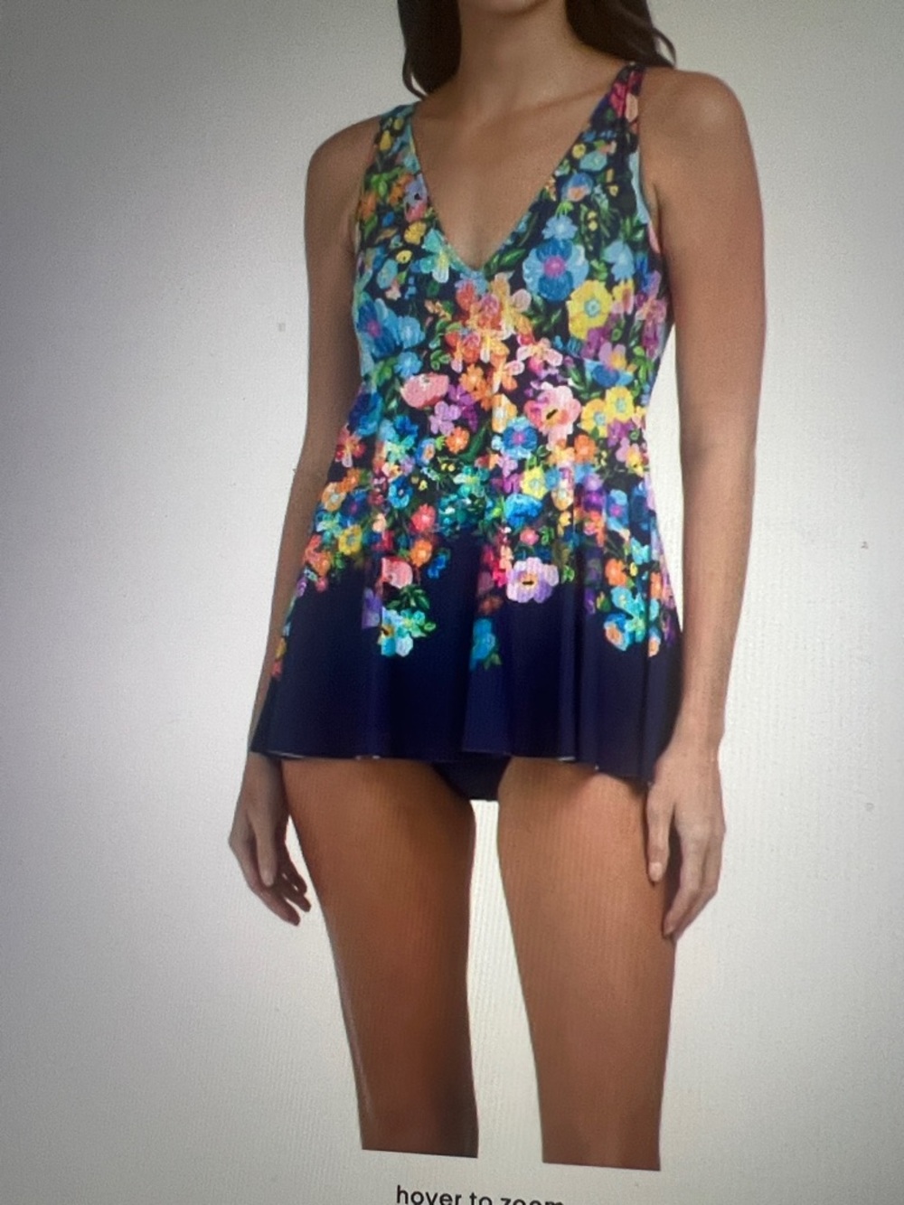 Johnny Was back tie one piece swimsuit